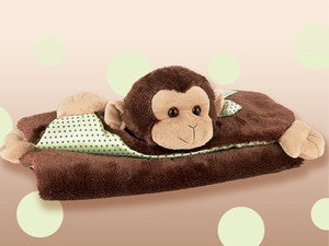 Giggles Monkey Belly Blanket