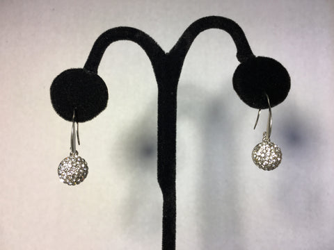 Silver and Rhinestone Earrings