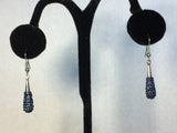 Blue Crystal Teardrop Earrings