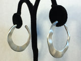 Textured Circle Earrings