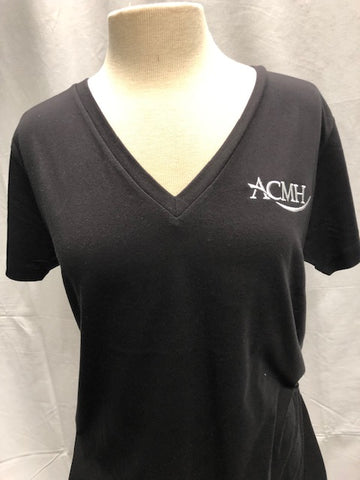 Port & Company ® LADIES Tri-Blend V-Neck Tee with Embroidered Left Chest ACMH Logo