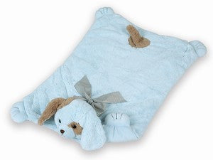 Waggles Blue Dog Baby Floor Blanket