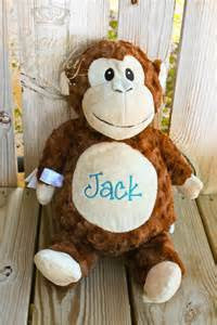 Personalized Stuffed Monkey